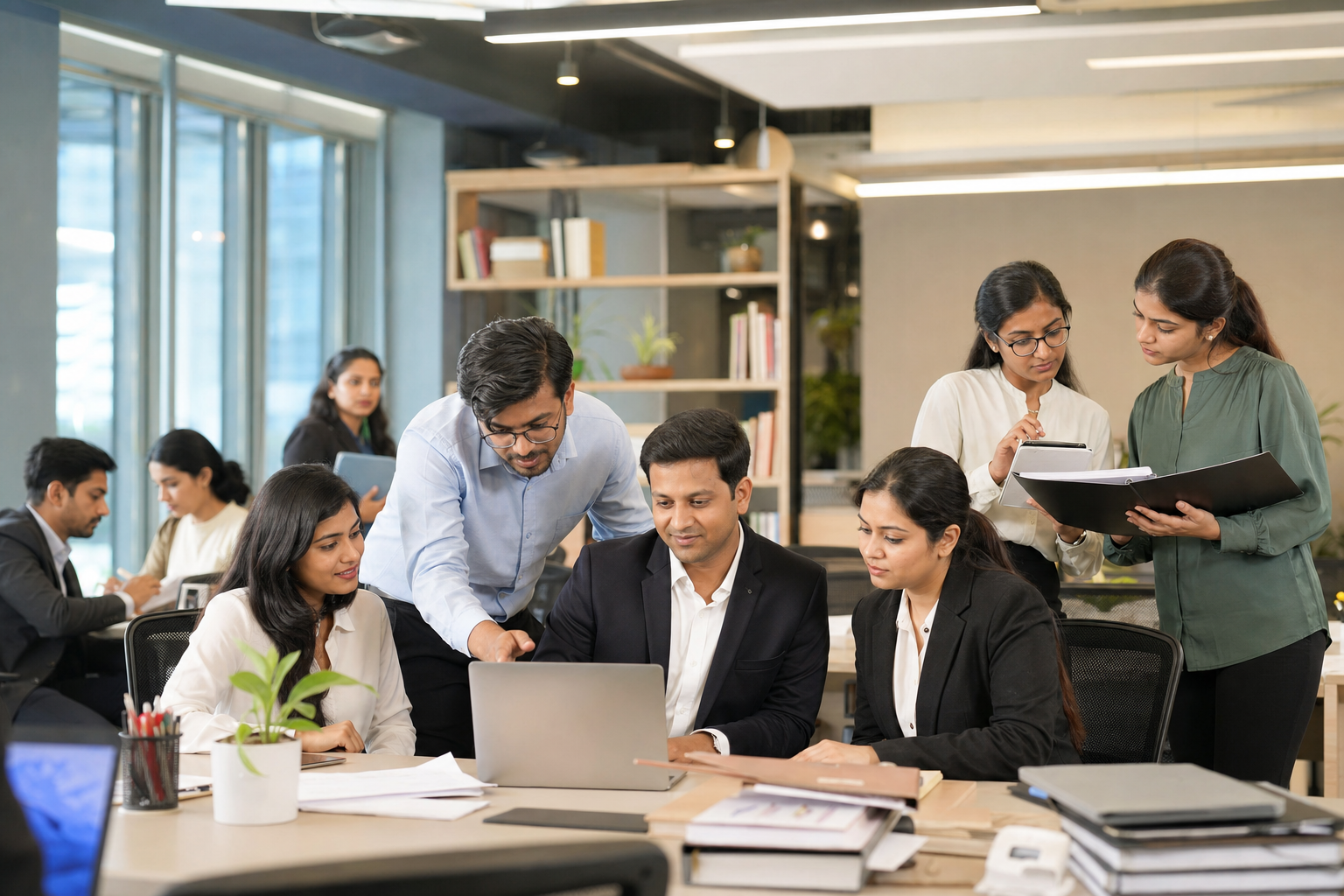 Legal professionals at work